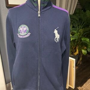 Ralph Lauren women Navy Wimbledon 2011 with Purple Stripes